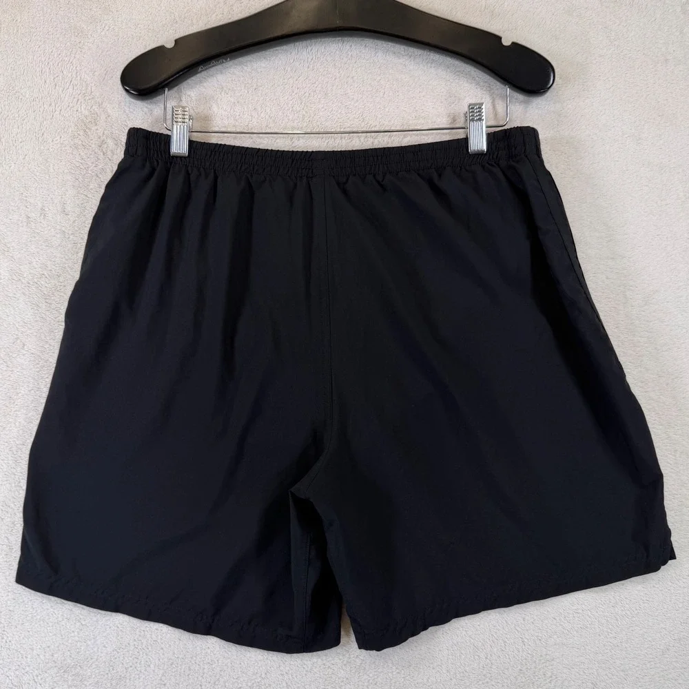 Adidas Mens Running Shorts Black on Black 3-Stripe Mesh Liner XL V11605